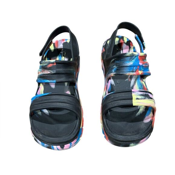 Hunter Women's Black and Pink Sandals - Picture 11 of 12